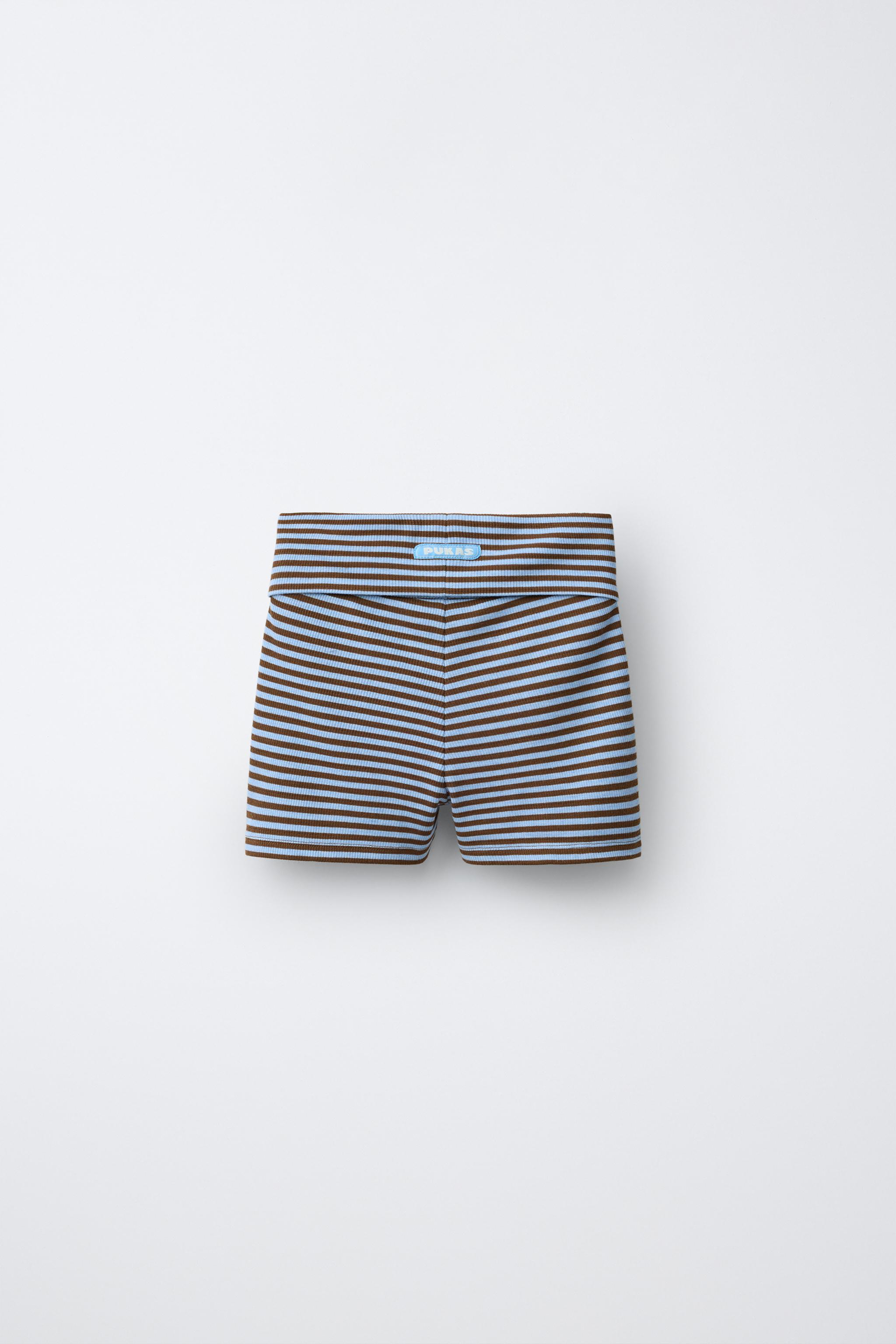 PUKAS SURF STRIPED BIKE SHORTS